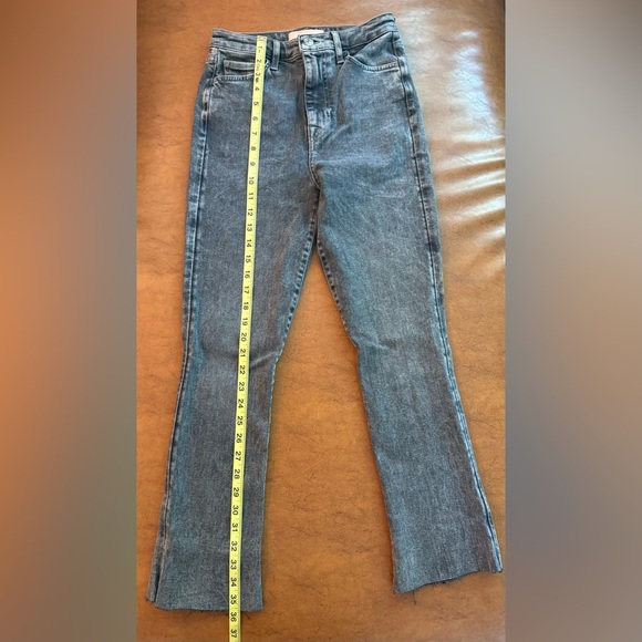 7 For All Mankind Ultra High-Rise Kick Jeans Size 25 Black $218 Retail NWT - Picture 7 of 9